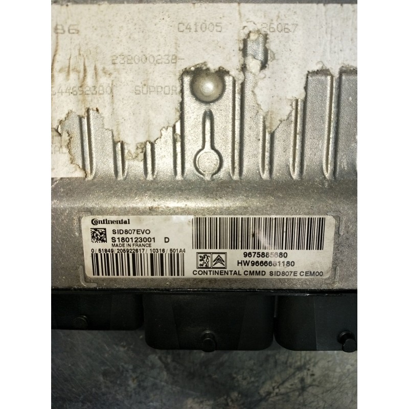 Recambio de centralita motor uce para citroën c4 ii (nc_) 1.6 hdi 110 referencia OEM IAM 9375885680 S180123001 SID807EVO 2010 HW