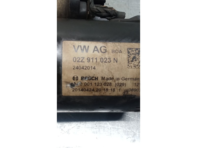 Recambio de motor arranque para skoda rapid (nh3, nk3, nk6) 1.6 tdi referencia OEM IAM 0001123028 02Z911023N 12