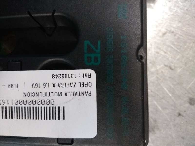 Recambio de pantalla multifuncion para opel zafira a 1.6 16v referencia OEM IAM 13106248   Recambio de pantalla multifuncion para opel zafira a 1.6 16v referencia OEM IAM 13106248