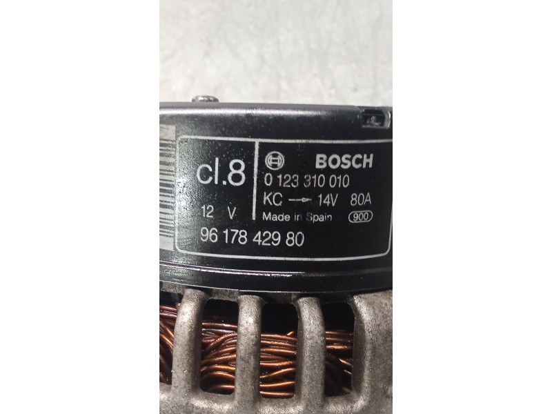 Recambio de alternador para citroën xsara (n1) 1.9 td referencia OEM IAM 9617842980 0123310010 80A