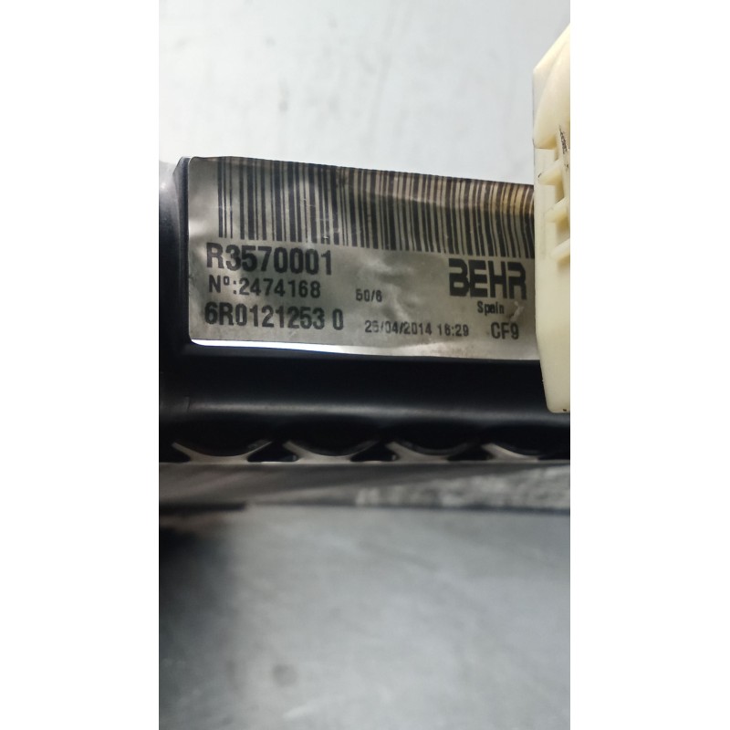 Recambio de radiador agua para skoda rapid (nh3, nk3, nk6) 1.6 tdi referencia OEM IAM 6R01212530 R3570001 12