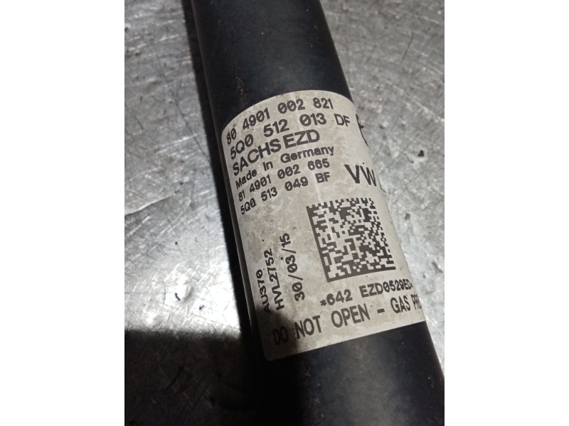 Recambio de amortiguador trasero izquierdo para audi a3 sportback (8va) ambiente referencia OEM IAM   