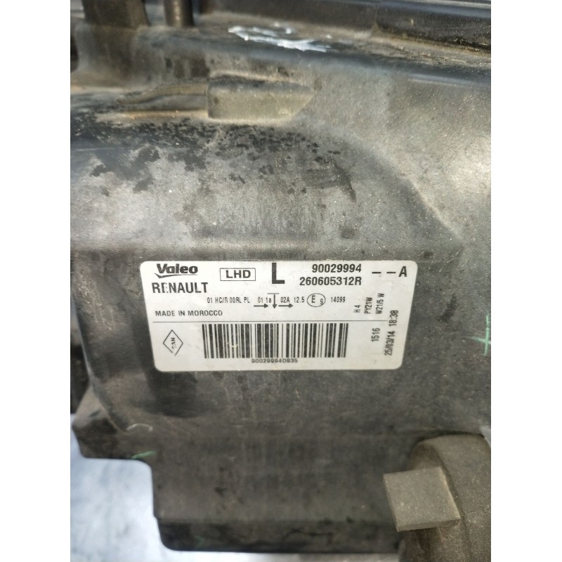 Recambio de faro izquierdo para dacia sandero ii (b8_) tce 90 (b8m1, b8ma) referencia OEM IAM 90029994 260605312R 2012