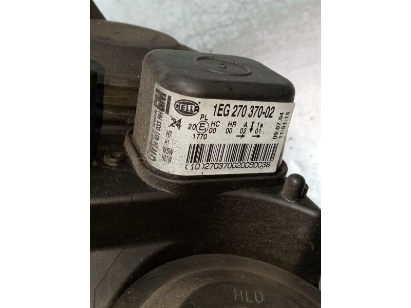 Recambio de faro derecho para opel astra h (a04) 1.7 cdti (l48) referencia OEM IAM 1EG27037002 24457033RH 