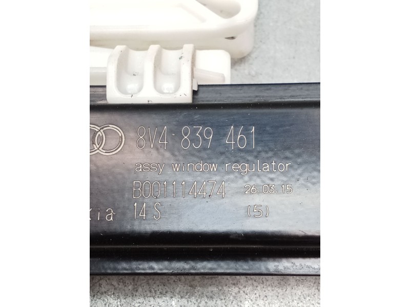 Recambio de elevalunas trasero izquierdo para audi a3 sportback (8va) ambiente referencia OEM IAM 0130822713 S850202085 8V483946