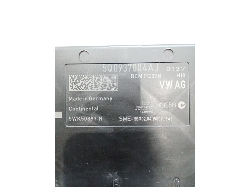 Recambio de modulo electronico para audi a3 sportback (8va) ambiente referencia OEM IAM 5Q0937084J 5WK50893H 
