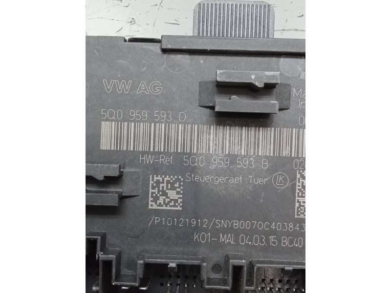 Recambio de modulo electronico para audi a3 sportback (8va) ambiente referencia OEM IAM 5Q0959593B 5Q0959593D 
