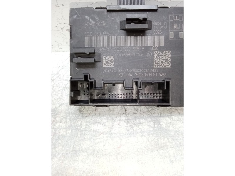 Recambio de modulo electronico para audi a3 sportback (8va) ambiente referencia OEM IAM 5Q0959595D 5Q0959595B 