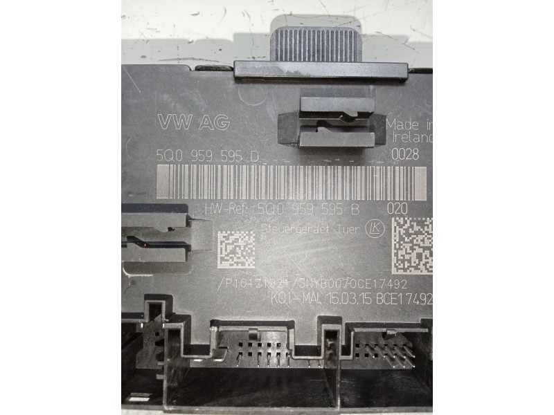 Recambio de modulo electronico para audi a3 sportback (8va) ambiente referencia OEM IAM 5Q0959595D 5Q0959595B 
