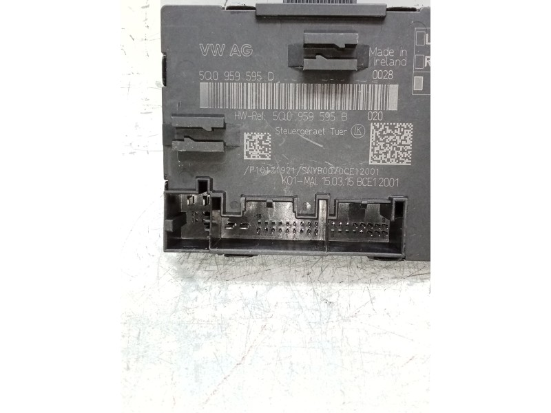 Recambio de modulo electronico para audi a3 sportback (8va) ambiente referencia OEM IAM 5Q0959595D 5Q0959595B 