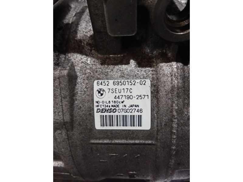 Recambio de compresor aire acondicionado para bmw 5 (e60) 520 d referencia OEM IAM 4471902571 6452695015202 