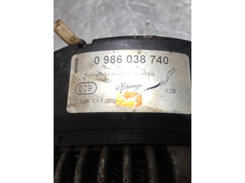 Recambio de alternador para suzuki vitara (et, ta, td) 1.9 d a las 4 ruedas (se 419td) referencia OEM IAM 0986038740  97