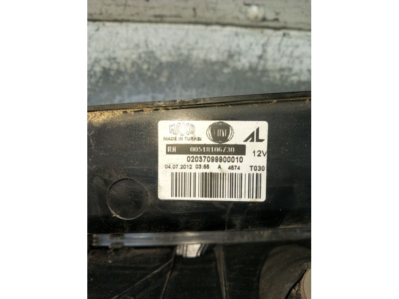 Recambio de piloto trasero derecho para fiat doblo cargo (263_) 1.3 d multijet referencia OEM IAM 0237099900010  2010