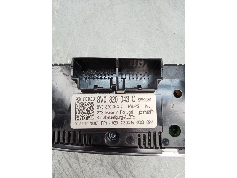 Recambio de mando calefaccion / aire acondicionado para audi a3 sportback (8va) ambiente referencia OEM IAM 8V0820043C  