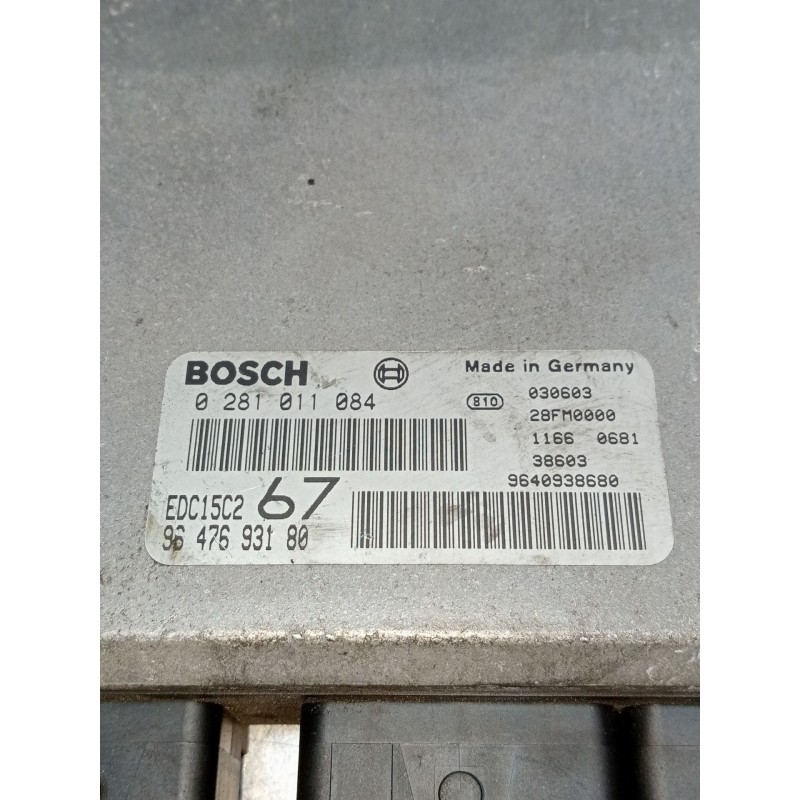 Recambio de centralita motor uce para citroën xsara picasso (n68) 2.0 hdi referencia OEM IAM 0281011084 9647693180 964093868 28F