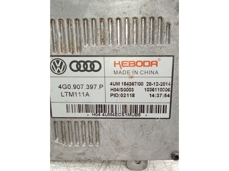 Recambio de centralita faros xenon para audi a3 sportback (8va) ambiente referencia OEM IAM 4G0907397P 1036110006 2012