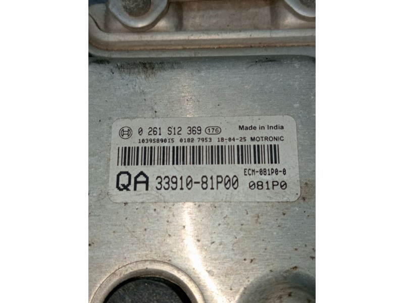 Recambio de centralita motor uce para suzuki ignis (/mf) gle referencia OEM IAM 0261S12369 3391081P00 1039S89015 2018
