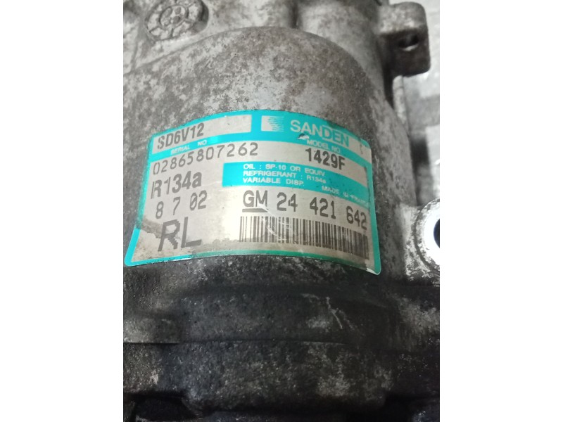 Recambio de compresor aire acondicionado para opel corsa c (x01) 1.7 dti (f08, f68) referencia OEM IAM 24421642 02865807262 03