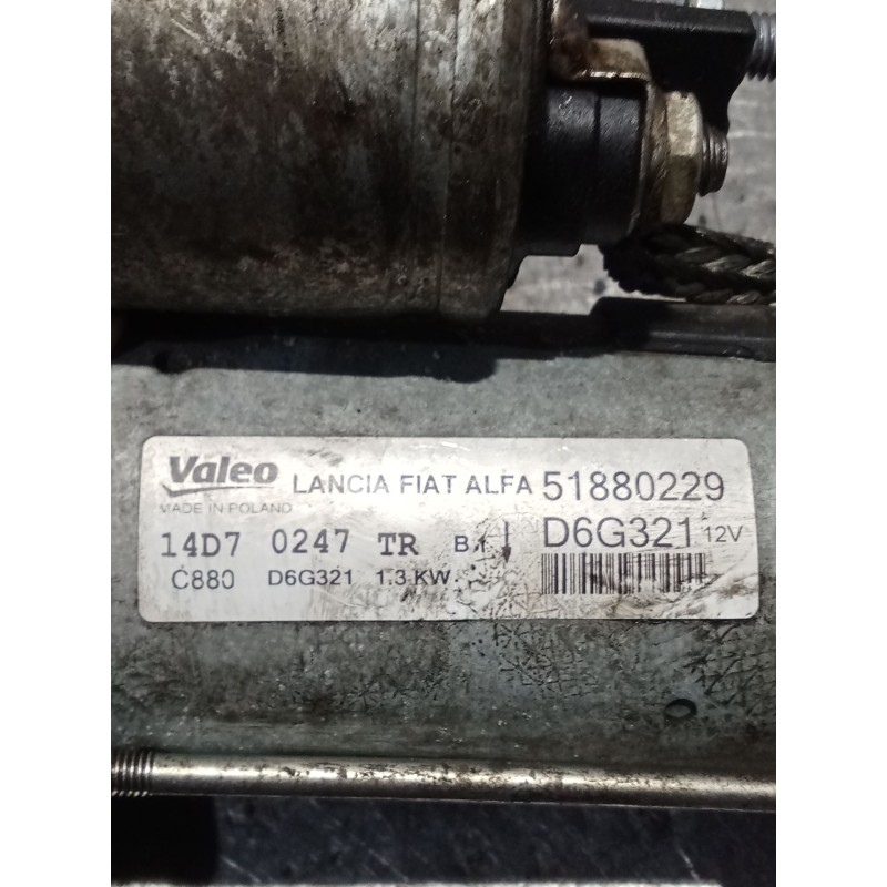 Recambio de motor arranque para citroën nemo furgoneta/monovolumen (aa_) 1.3 bluehdi 80 referencia OEM IAM 51880229  10