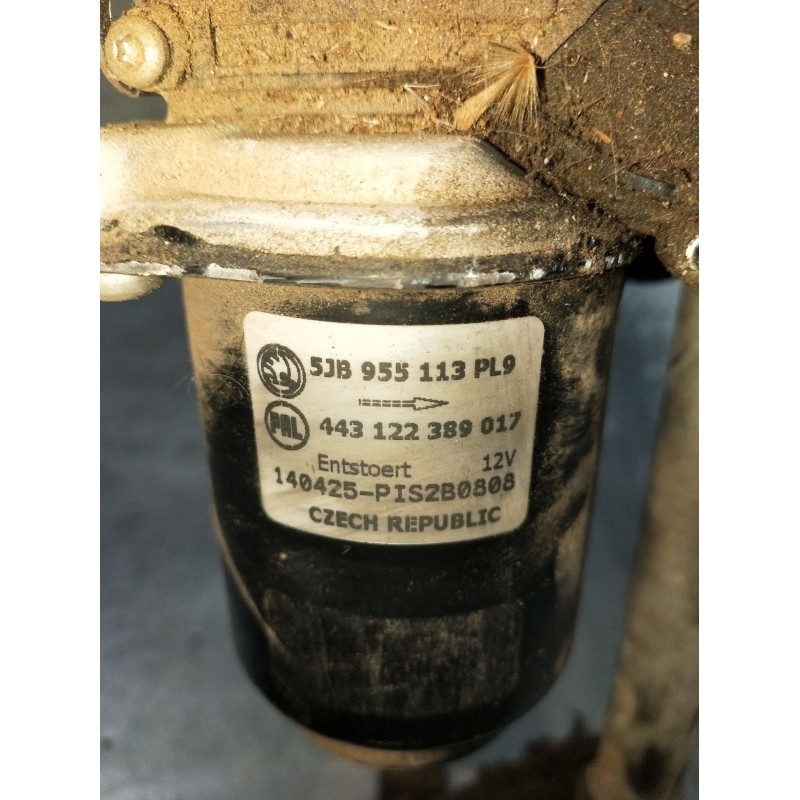Recambio de motor limpia delantero para skoda rapid (nh3, nk3, nk6) 1.6 tdi referencia OEM IAM 5JB955113PL9 443122389017 2012