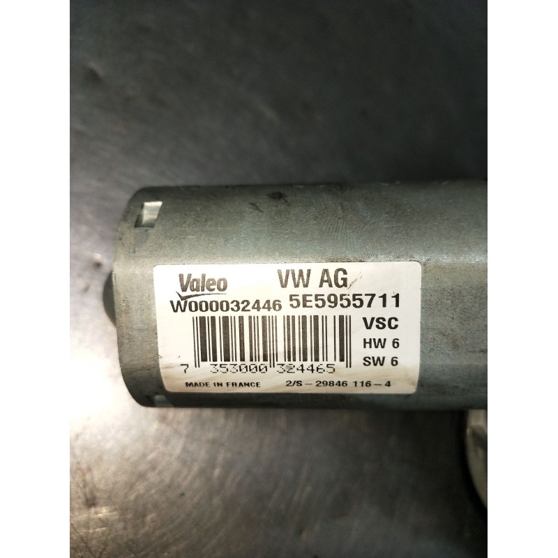 Recambio de motor limpia trasero para skoda rapid (nh3, nk3, nk6) 1.6 tdi referencia OEM IAM W000032446 5E5955711 2012