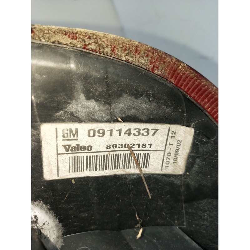 Recambio de piloto trasero derecho para opel corsa c (x01) 1.7 dti (f08, f68) referencia OEM IAM 09114337 89302181 2001