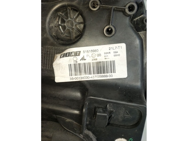 Recambio de faro derecho para fiat croma (194_) 1.9 d multijet (194axc1b, 194axc12) referencia OEM IAM 51816980  2005