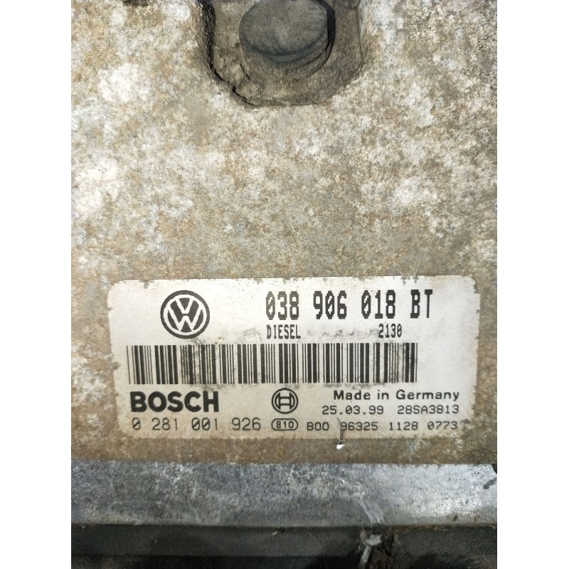 Recambio de centralita motor uce para seat toledo i (1l2) 1.9 tdi referencia OEM IAM 0281001926 038906018BT 28SA3813 1999