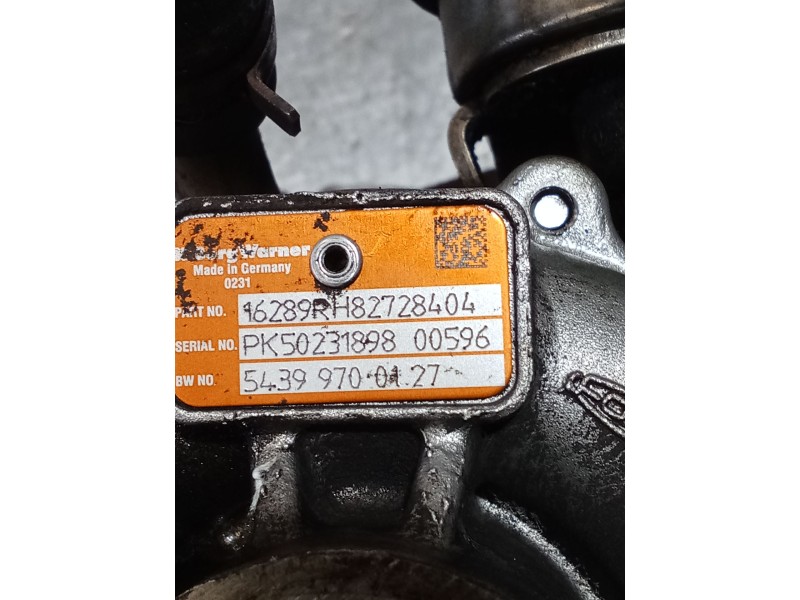 Recambio de turbocompresor para renault megane iii hatchback (bz0/1_, b3_) 1.5 dci (bz09, bz0d, bz1w, bz29, bz14) referencia OEM