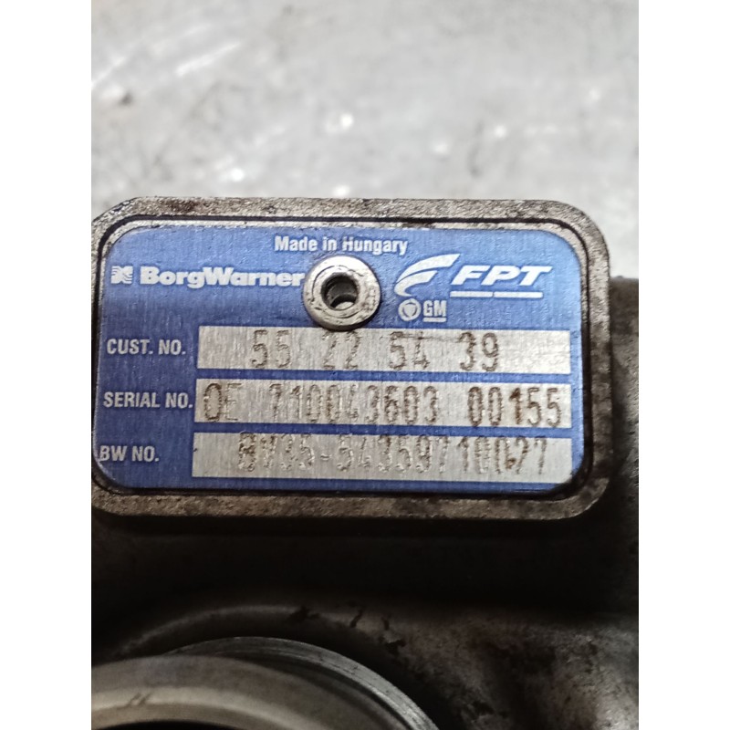 Recambio de turbocompresor para fiat doblo cargo (263_) 1.3 d multijet referencia OEM IAM 55225439 710043603 10