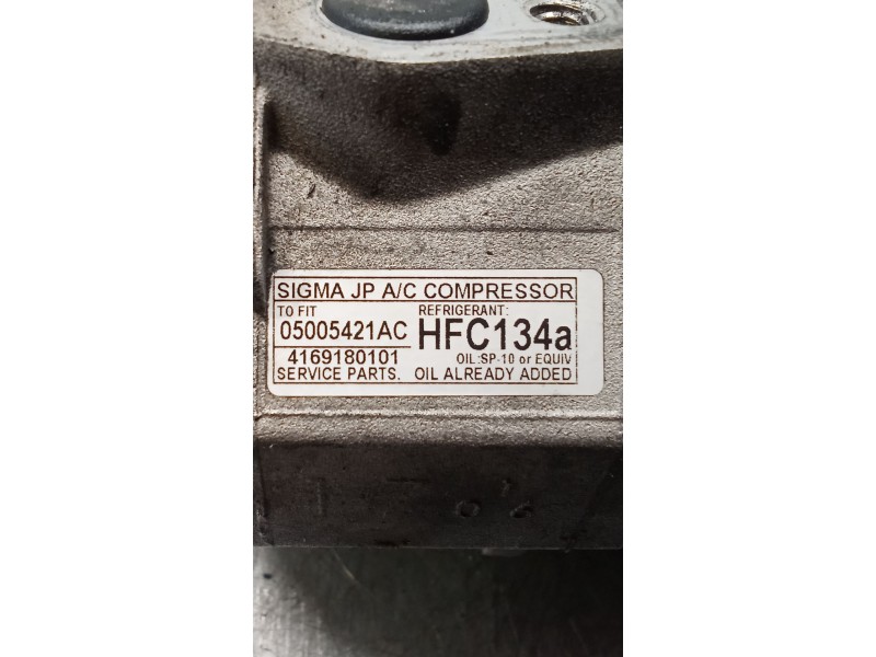 Recambio de compresor aire acondicionado para chrysler voyager iv (rg, rs) 2.5 crd referencia OEM IAM 050055421AC  04