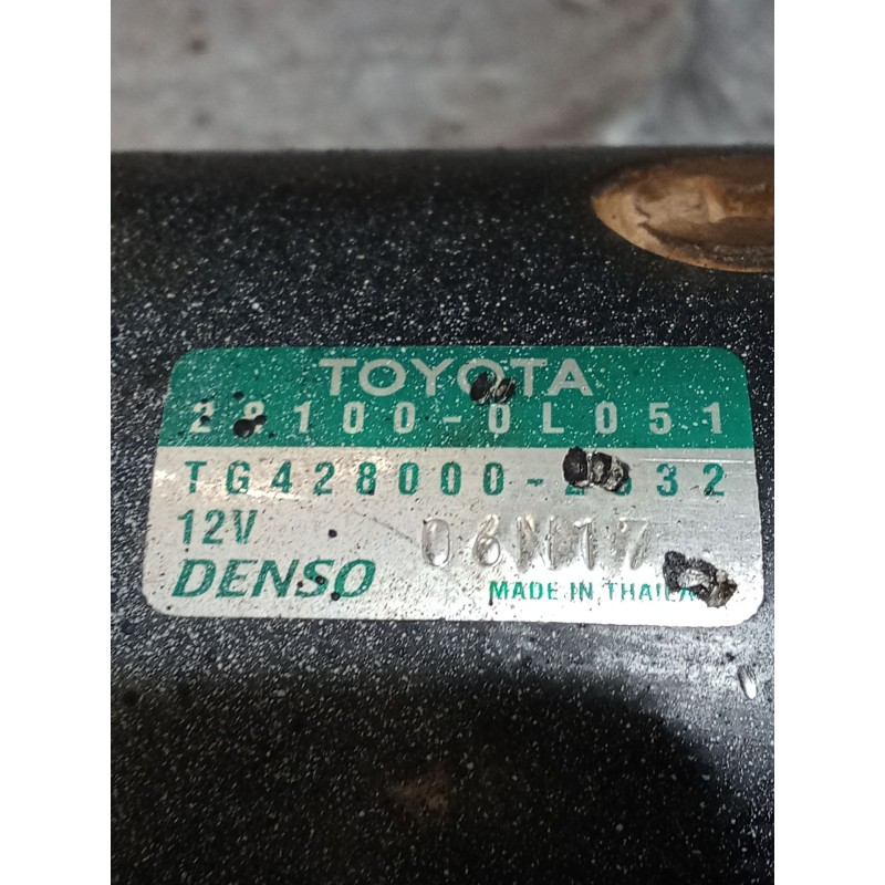 Recambio de motor arranque para toyota hilux vii pick-up (_n1_, _n2_, _n3_) 2.5 d-4d (kun15, kun35) referencia OEM IAM   
