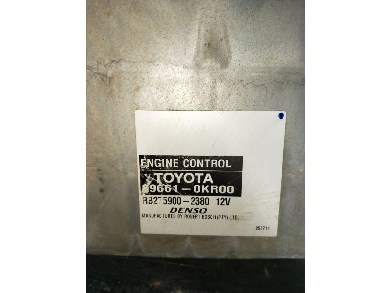 Recambio de centralita motor uce para toyota hilux vii pick-up (_n1_, _n2_, _n3_) 2.5 d-4d (kun15, kun35) referencia OEM IAM 896
