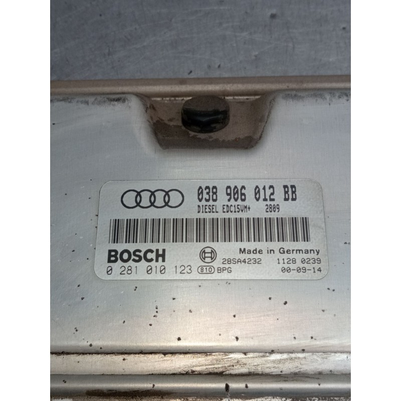Recambio de centralita motor uce para audi a3 (8l1) 1.9 tdi referencia OEM IAM 038906012BB 0281010123 28SA4232 11280239 2000 EDC
