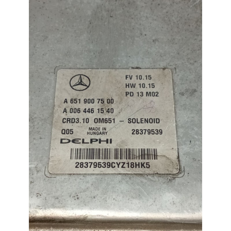 Recambio de centralita motor uce para mercedes-benz clase e (w212) lim. e 200 cdi be dynamic edition (212.005) referencia OEM IA