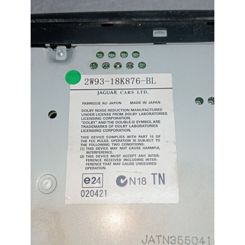 Recambio de sistema audio / radio cd para jaguar xj 2.7 d xj6 executive referencia OEM IAM 2W9318K876BL  2005