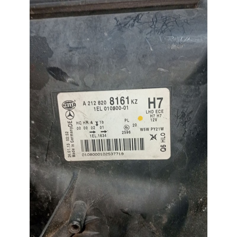 Recambio de faro izquierdo para mercedes-benz clase e (w212) lim. e 200 cdi be dynamic edition (212.005) referencia OEM IAM A212