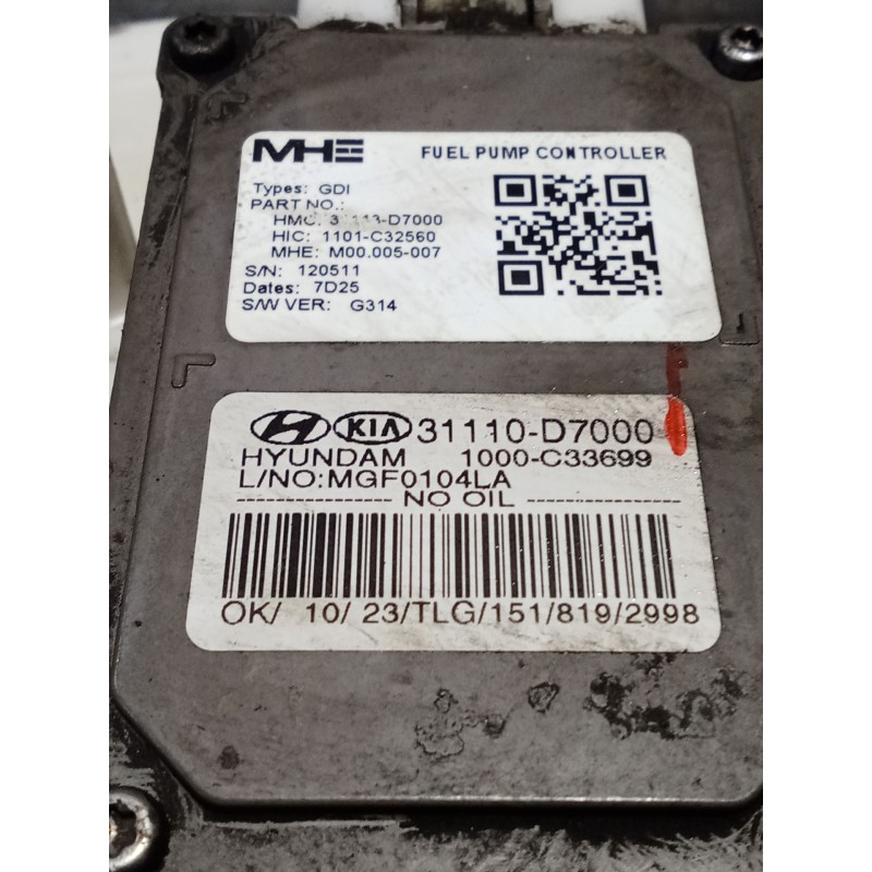 Recambio de bomba combustible para hyundai tucson (tl, tle) 1.6 gdi referencia OEM IAM 31110D7000 1000C33699 1101C32560 15