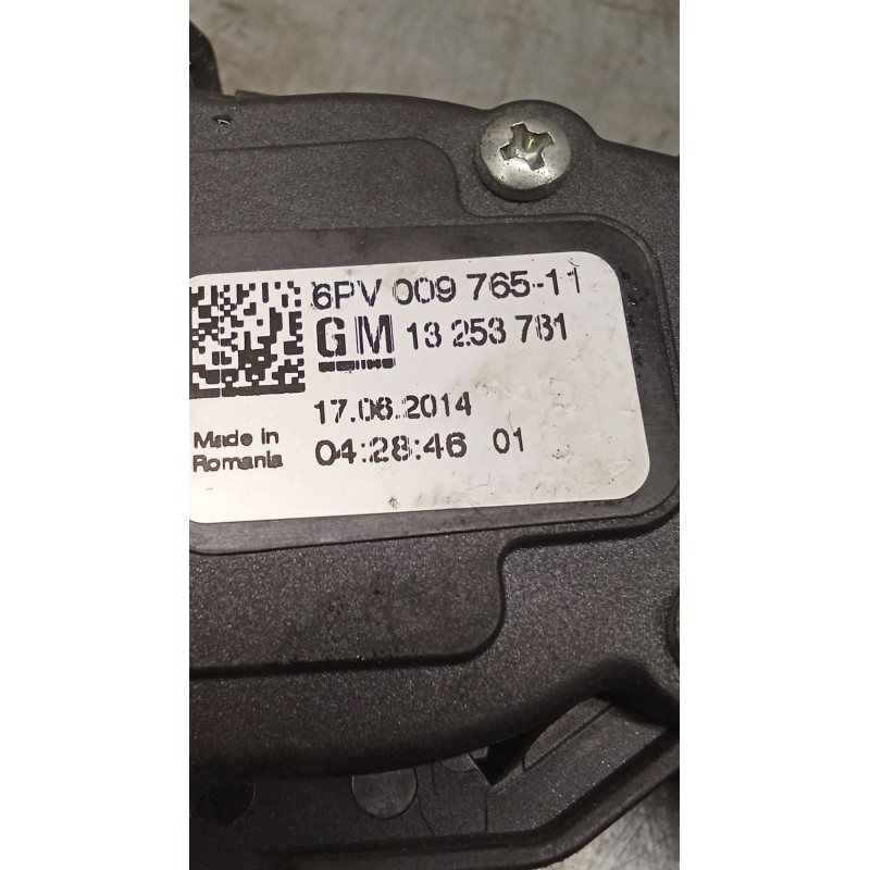 Recambio de potenciometro pedal para opel zafira tourer c (p12) 1.6 cdti (75) referencia OEM IAM 13253781 6PV00976511 12