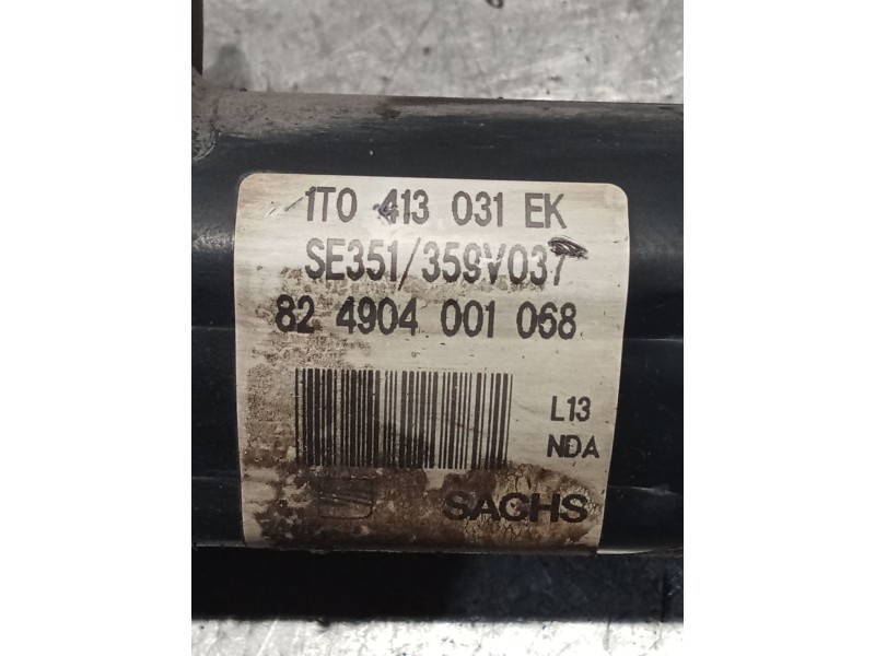 Recambio de amortiguador delantero derecho para seat altea (5p1) 2.0 tdi 16v referencia OEM IAM 1T0413031EK 824904001068 03