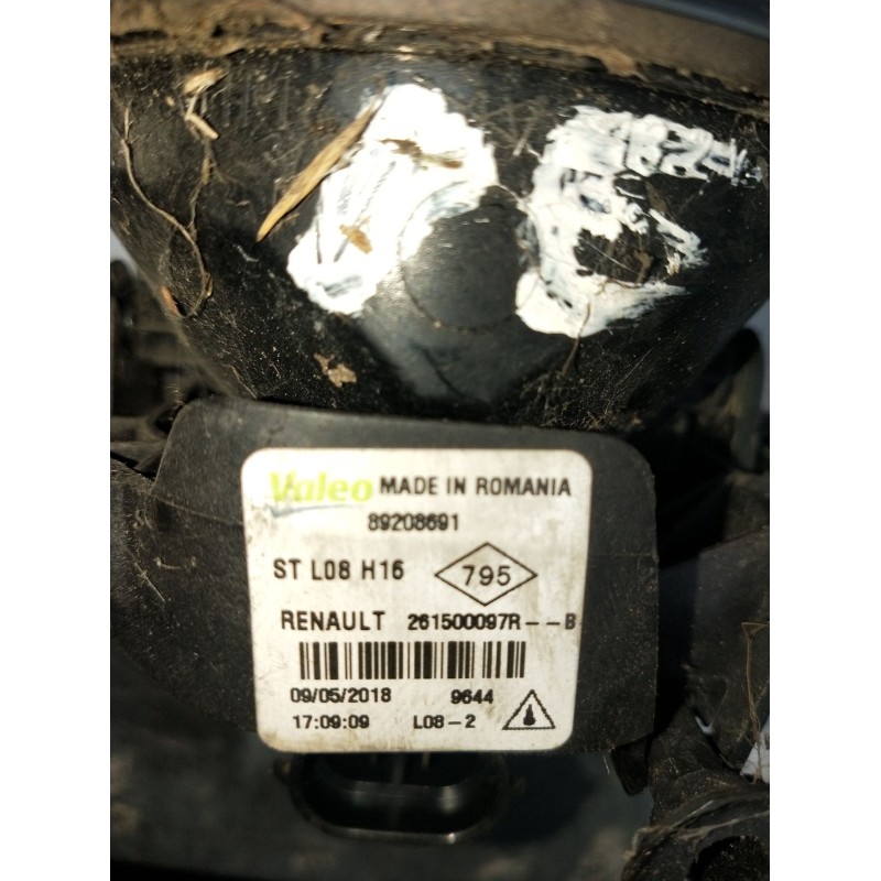 Recambio de faro antiniebla derecho para dacia duster (hm_) 1.2 tce 125 4x4 (hmma) referencia OEM IAM 89208691 261500097R 2017