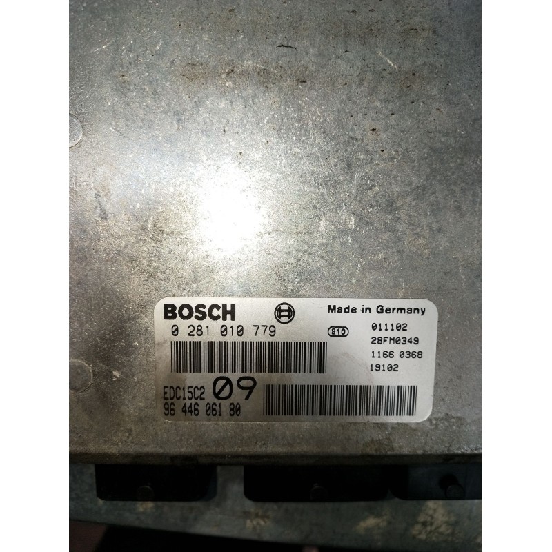 Recambio de centralita motor uce para peugeot 307 (3a/c) 2.0 hdi 110 referencia OEM IAM 0281010779 9644606180 28FM0349 2001
