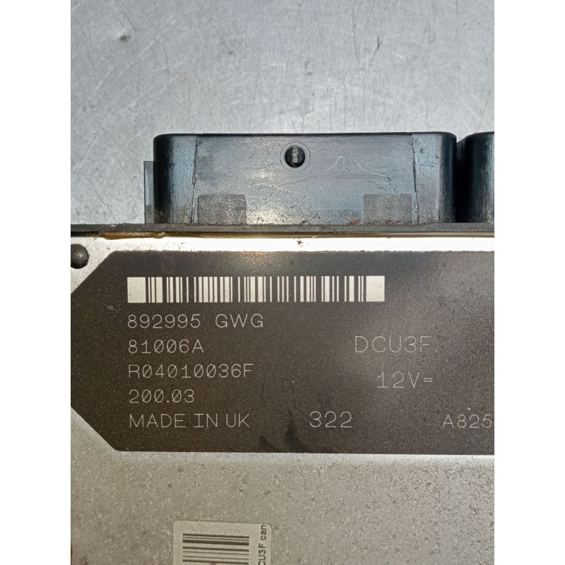Recambio de centralita motor uce para fiat doblo furgoneta/monovolumen (223_) 1.9 d (223zxb1a) referencia OEM IAM R04010036F 892