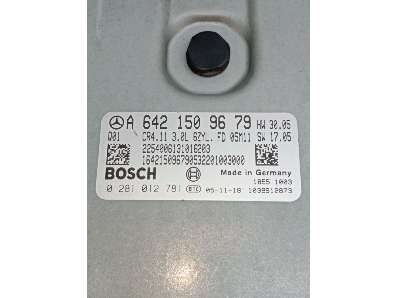 Recambio de centralita motor uce para mercedes-benz clk (c209) clk 320 cdi (209.320) referencia OEM IAM A6421509679 0281012781 1