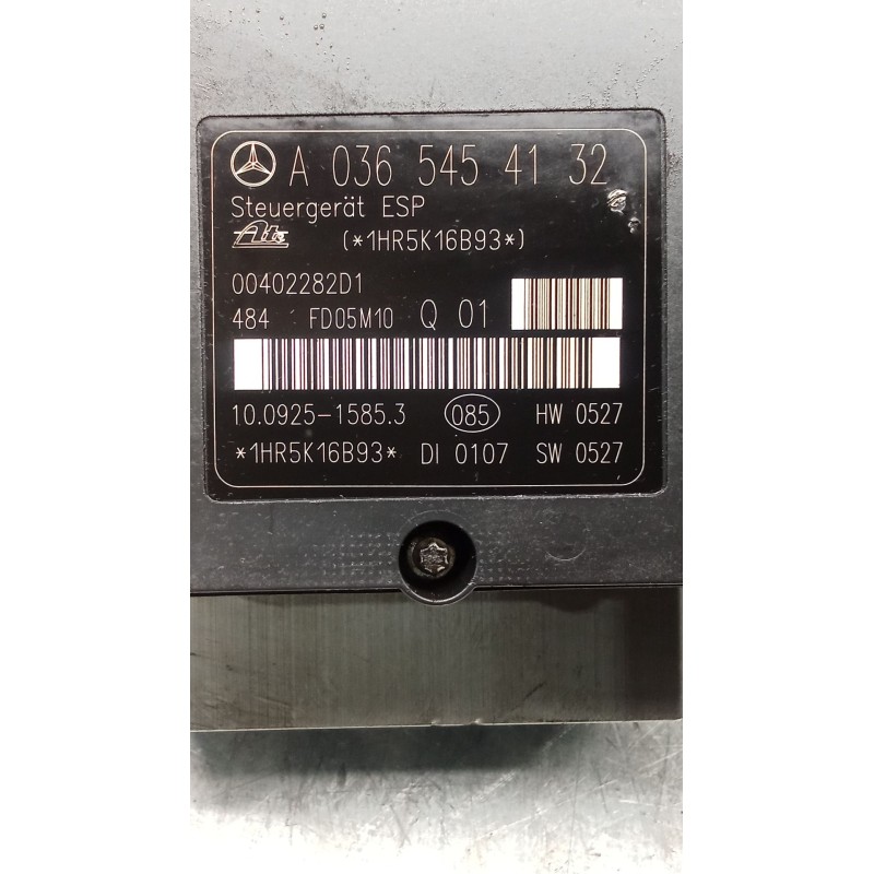 Recambio de abs para mercedes-benz clk (c209) clk 320 cdi (209.320) referencia OEM IAM A0365454132 10092515853 A0064310412 10020