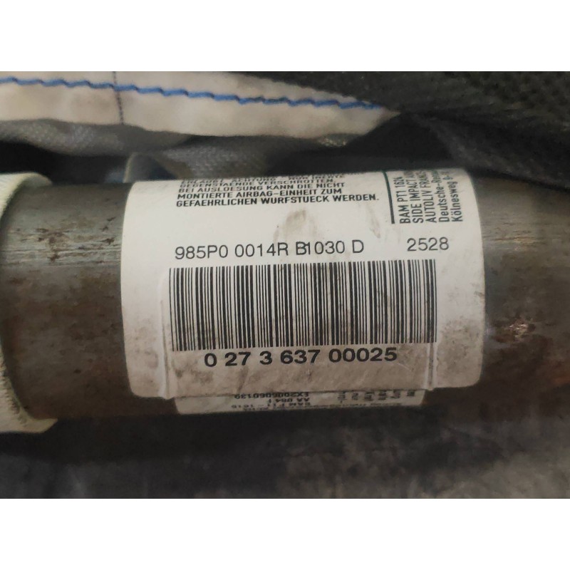 Recambio de airbag cortina delantero derecho para renault scenic iii authentique referencia OEM IAM 985P00014R  