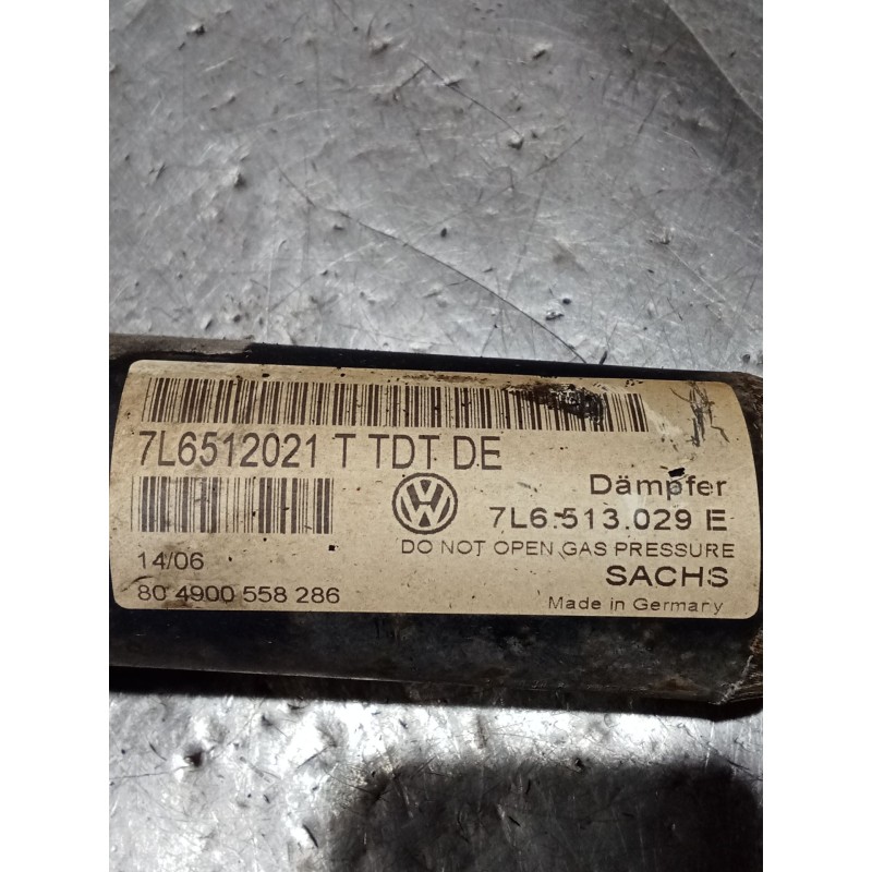 Recambio de amortiguador trasero izquierdo para volkswagen touareg (7la, 7l6, 7l7) 3.0 v6 tdi referencia OEM IAM 7L6512021T 7L65