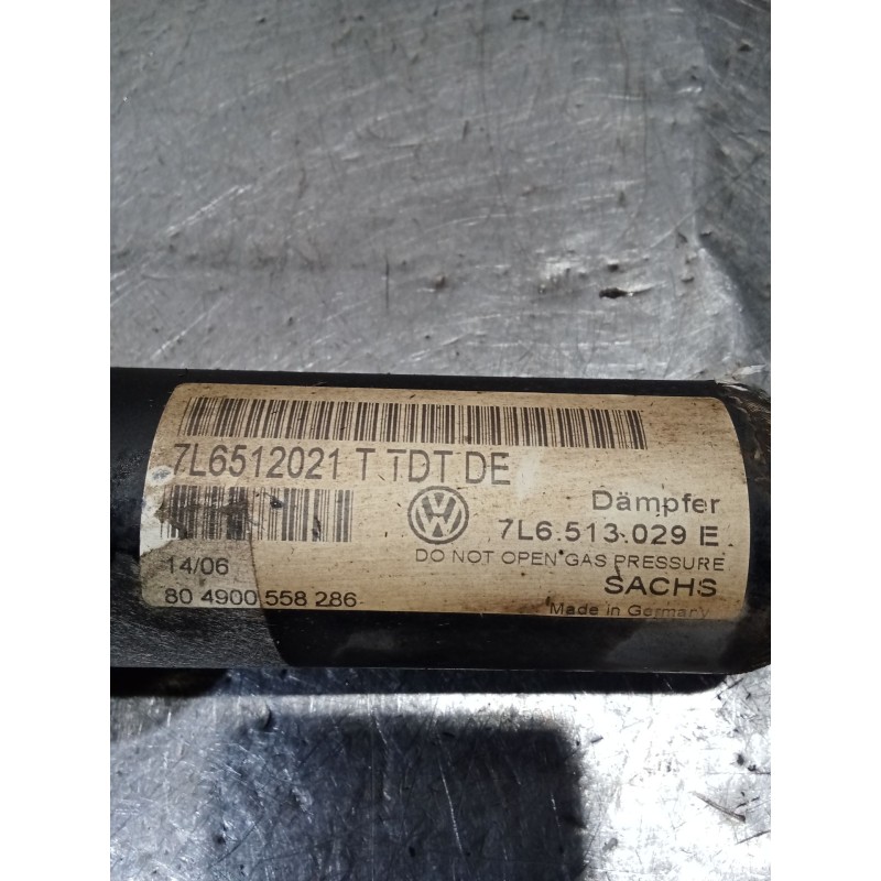 Recambio de amortiguador trasero derecho para volkswagen touareg (7la, 7l6, 7l7) 3.0 v6 tdi referencia OEM IAM 7L6512021T 7L6513