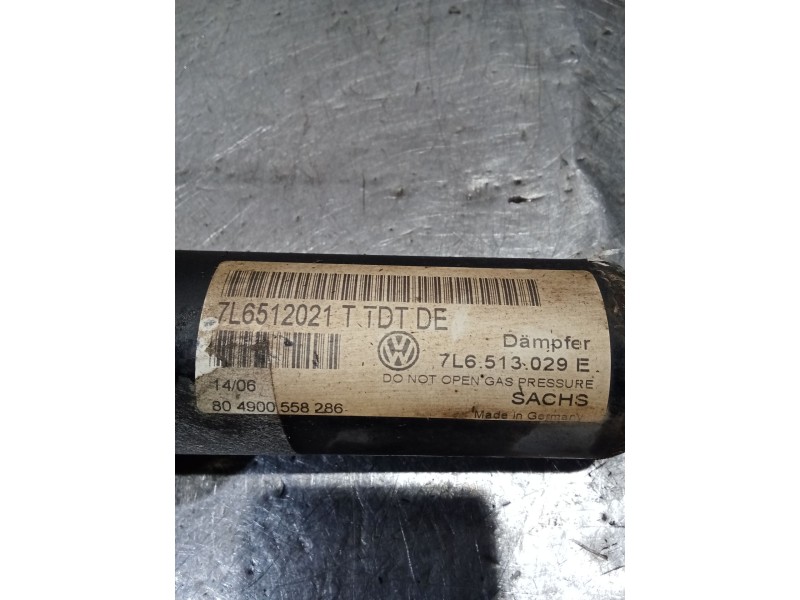Recambio de amortiguador trasero derecho para volkswagen touareg (7la, 7l6, 7l7) 3.0 v6 tdi referencia OEM IAM 7L6512021T 7L6513