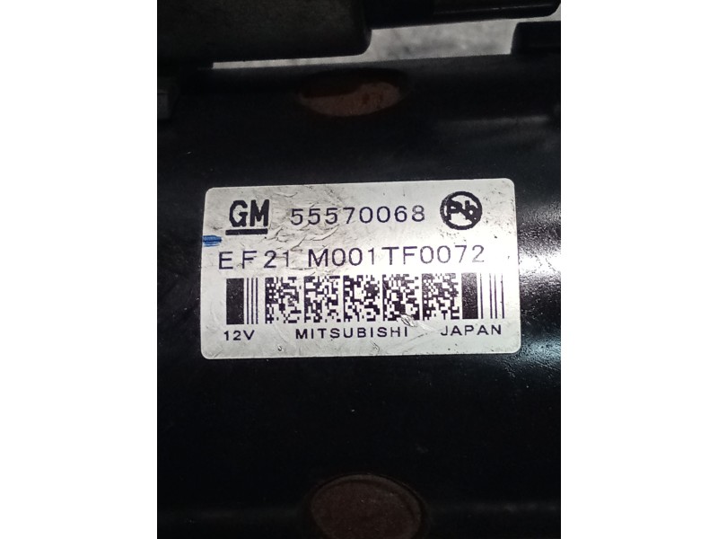 Recambio de motor arranque para opel zafira tourer c (p12) 1.6 cdti (75) referencia OEM IAM 55570068  